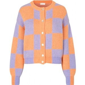 Stine Goya - Women's Ash Check Cardigan aso Kendall Jenner